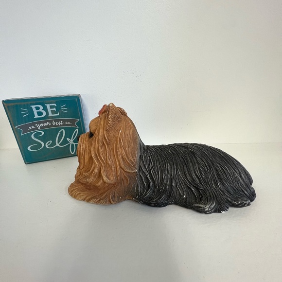 Vintage Sandicast Yorkie - handcast and handpainted in USA By Sandra Brue #155 - Picture 2 of 6